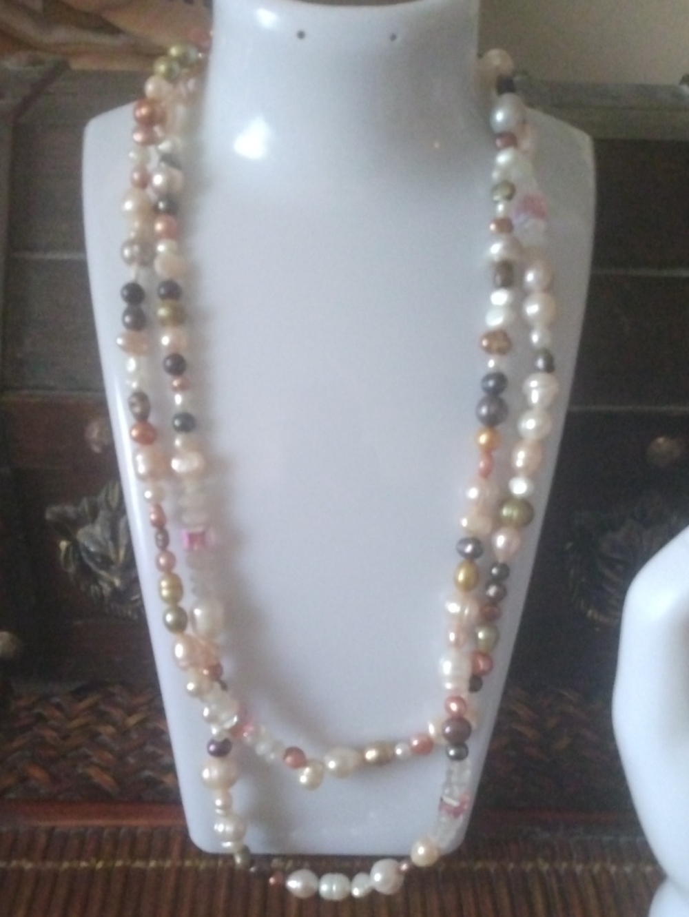 Honora Multi-Color Pearl Beaded Long Necklace - 62"